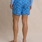 6" Island Fronds Swim Trunk Blue Stream