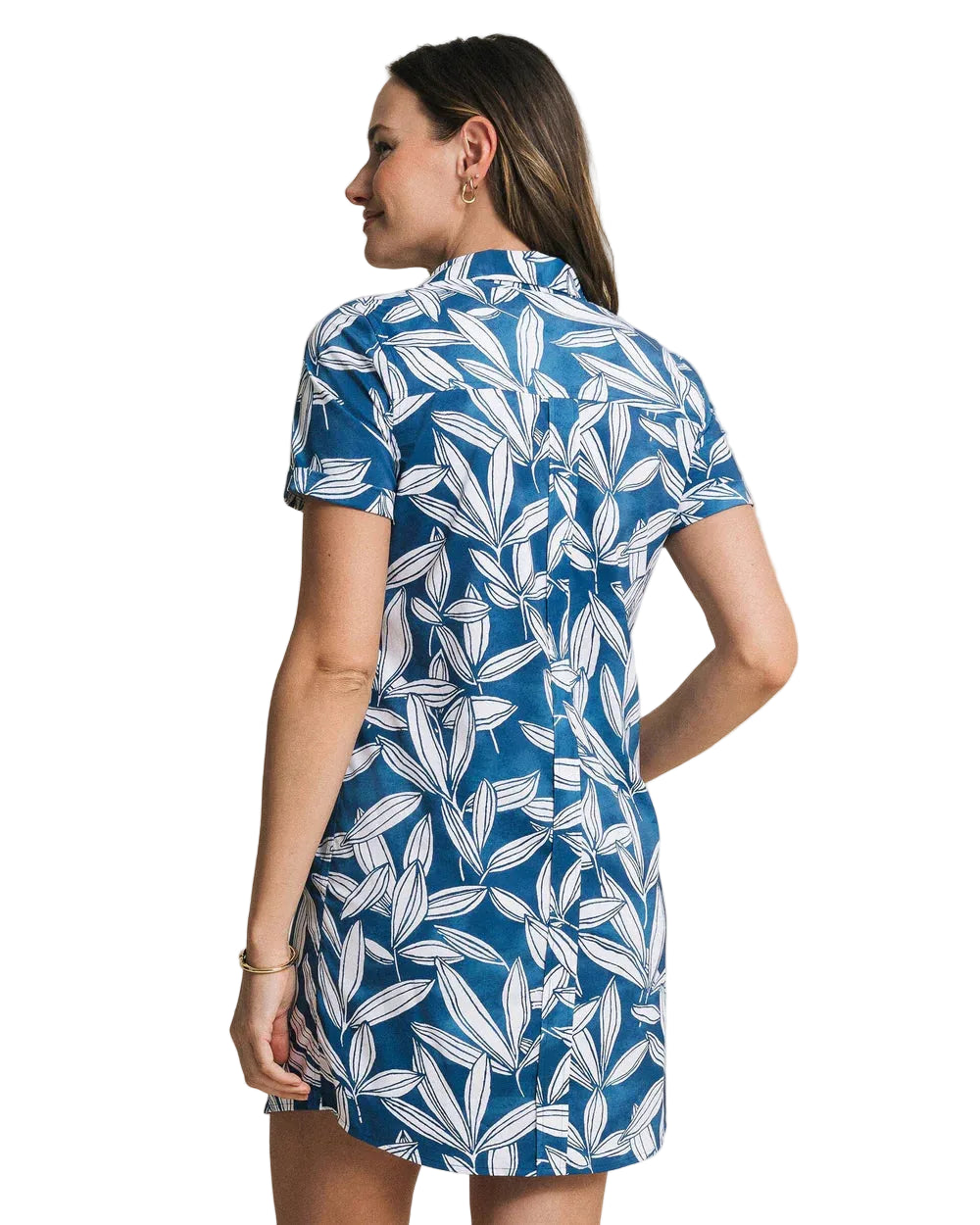 Ws Kamryn Printed Perf Dress Nautical Blue