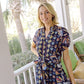 Ws Abby Dress Navy Geo Floral
