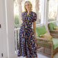 Ws Abby Dress Navy Geo Floral