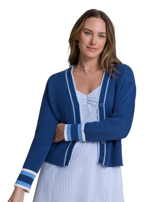 Ws Lucille Cardigan Sweater Nautical Blue