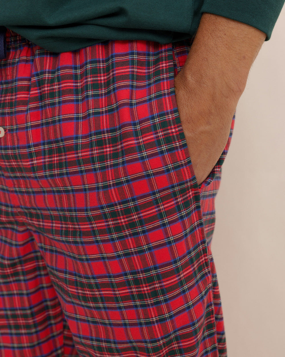 SC Tartan Lounge Pant Crab Red