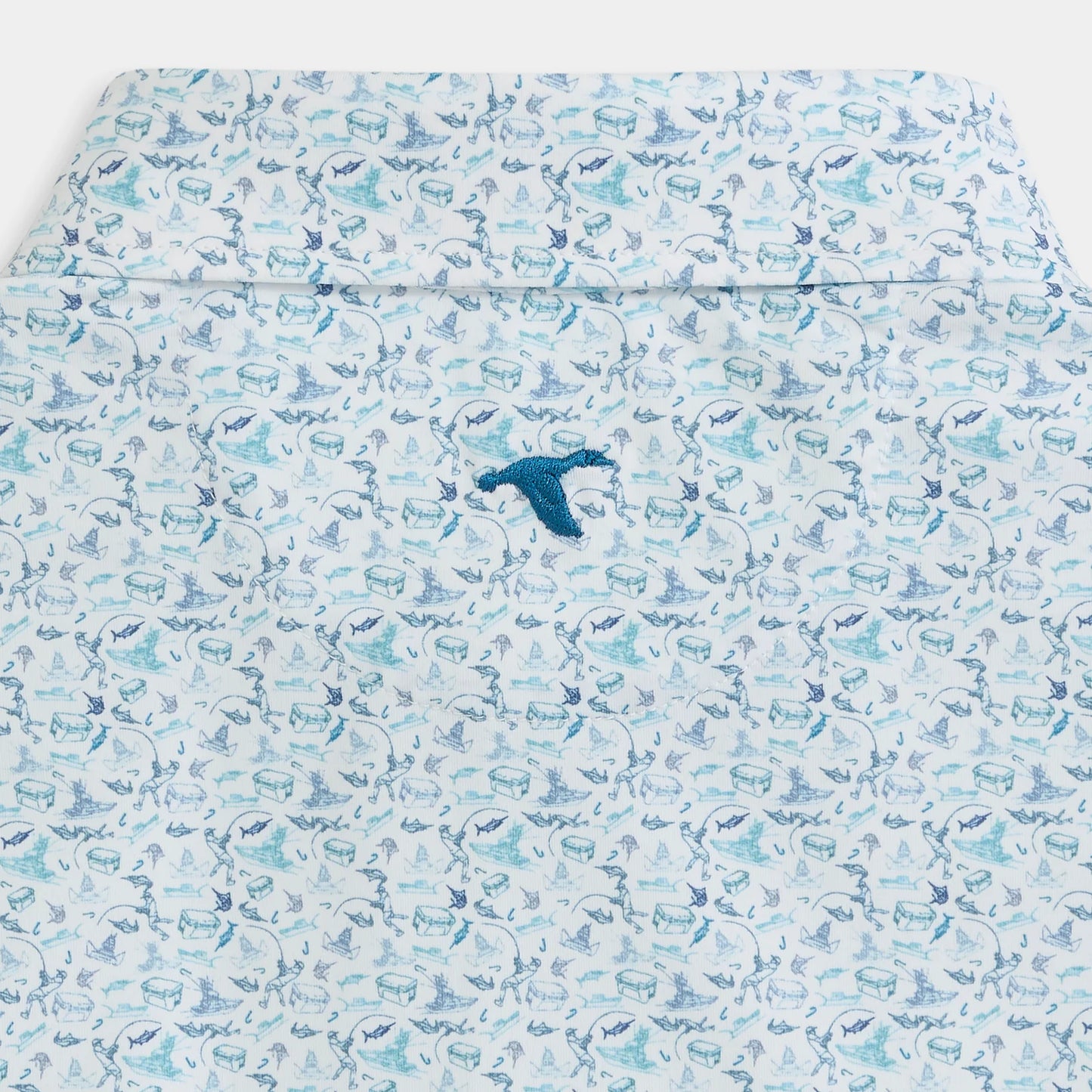 Offshore Printed Perf Polo High Tide