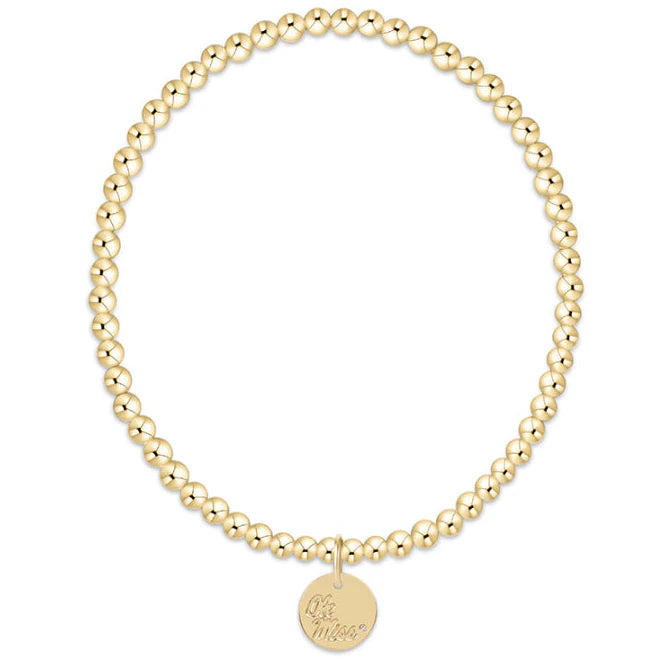 ecollegiate Classic Gold 3mm Bracelet