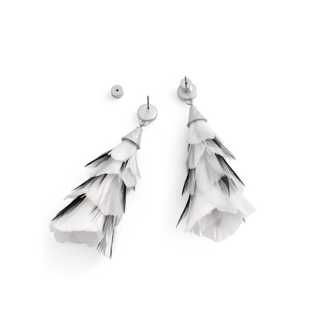 Angela Statement Drop Earring Silver