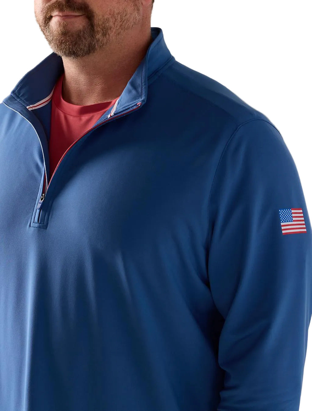 Performance Club 1/4 Zip Americana Moonshine