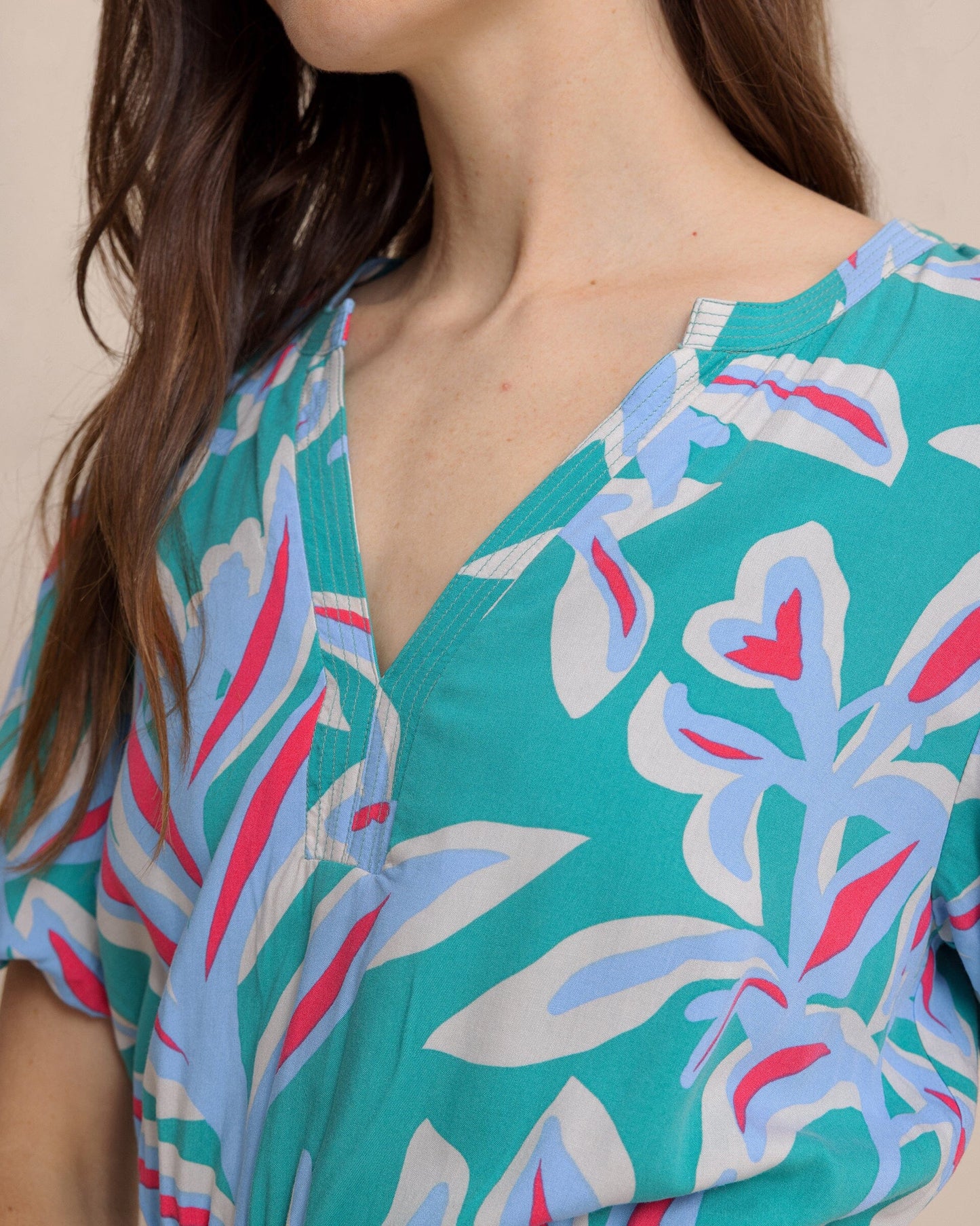 Ws Penni Vintage Gardens Midi Dress Spruce Shade