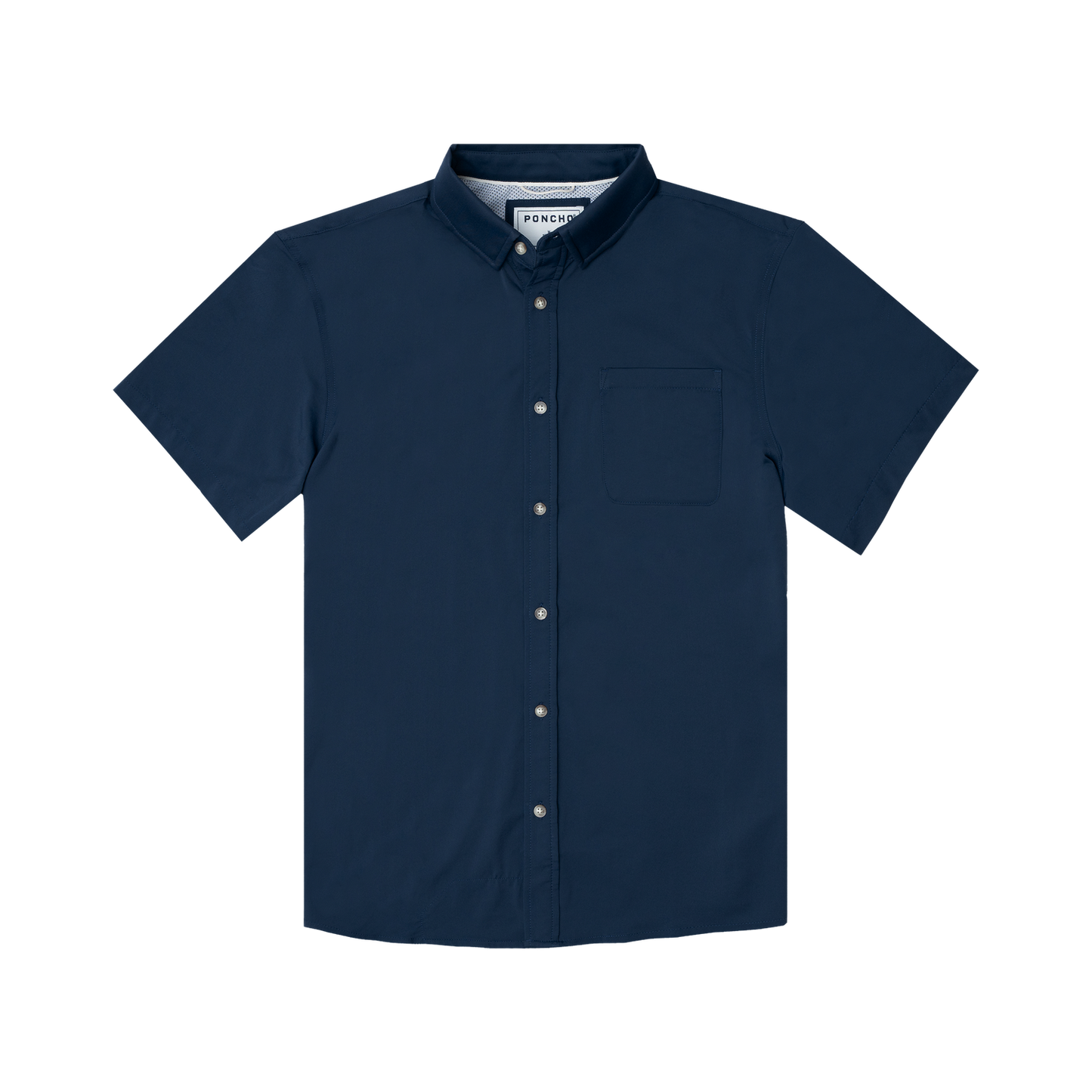 The Listo Ultra-Lite SS Shirt Slim Fit Navy