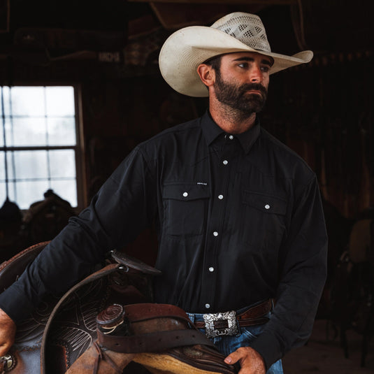 The Piedras Negras Western LS Shirt Reg Fit