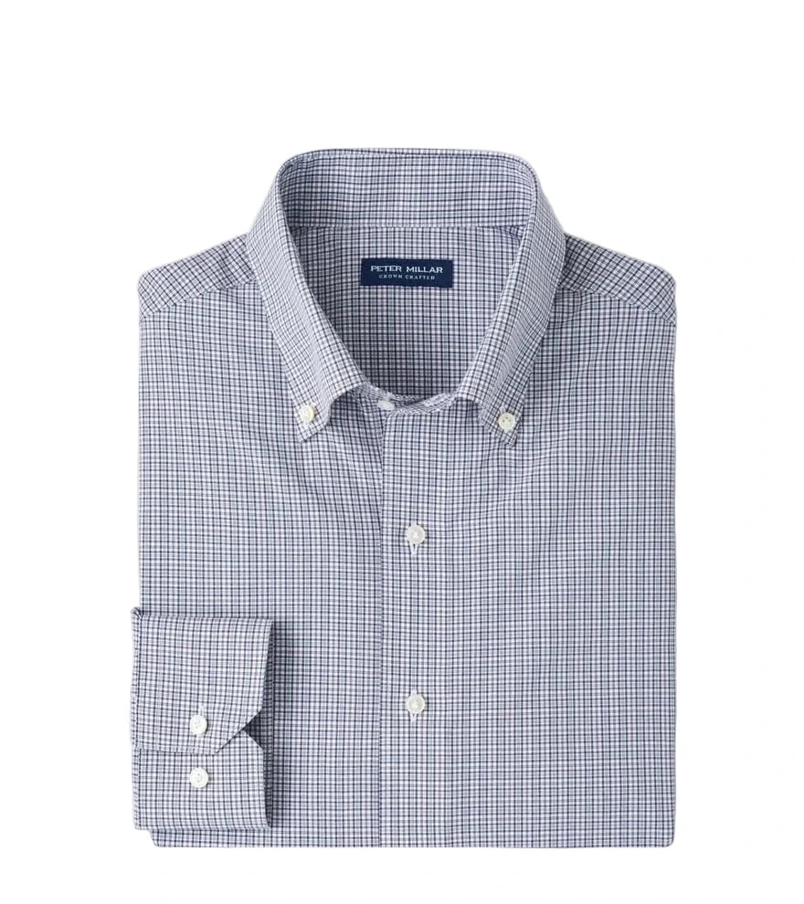 Porter Perf Poplin Sport Shirt Nebula Blue