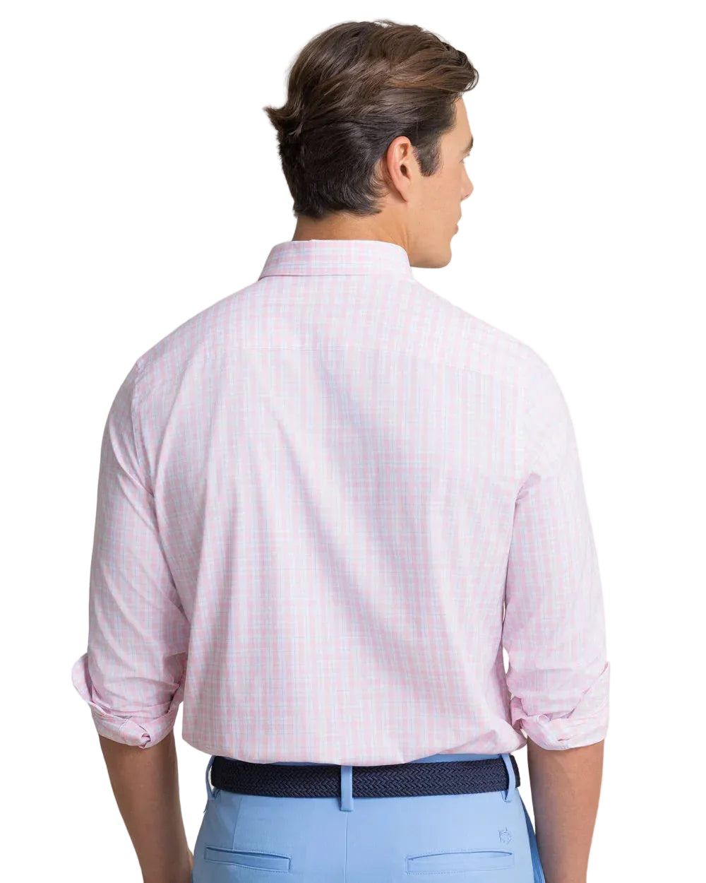 Precheck Plaid CB Shirt Orchid Pink