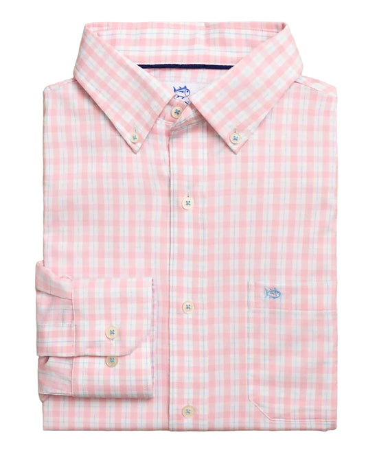 Precheck Plaid CB Shirt Orchid Pink