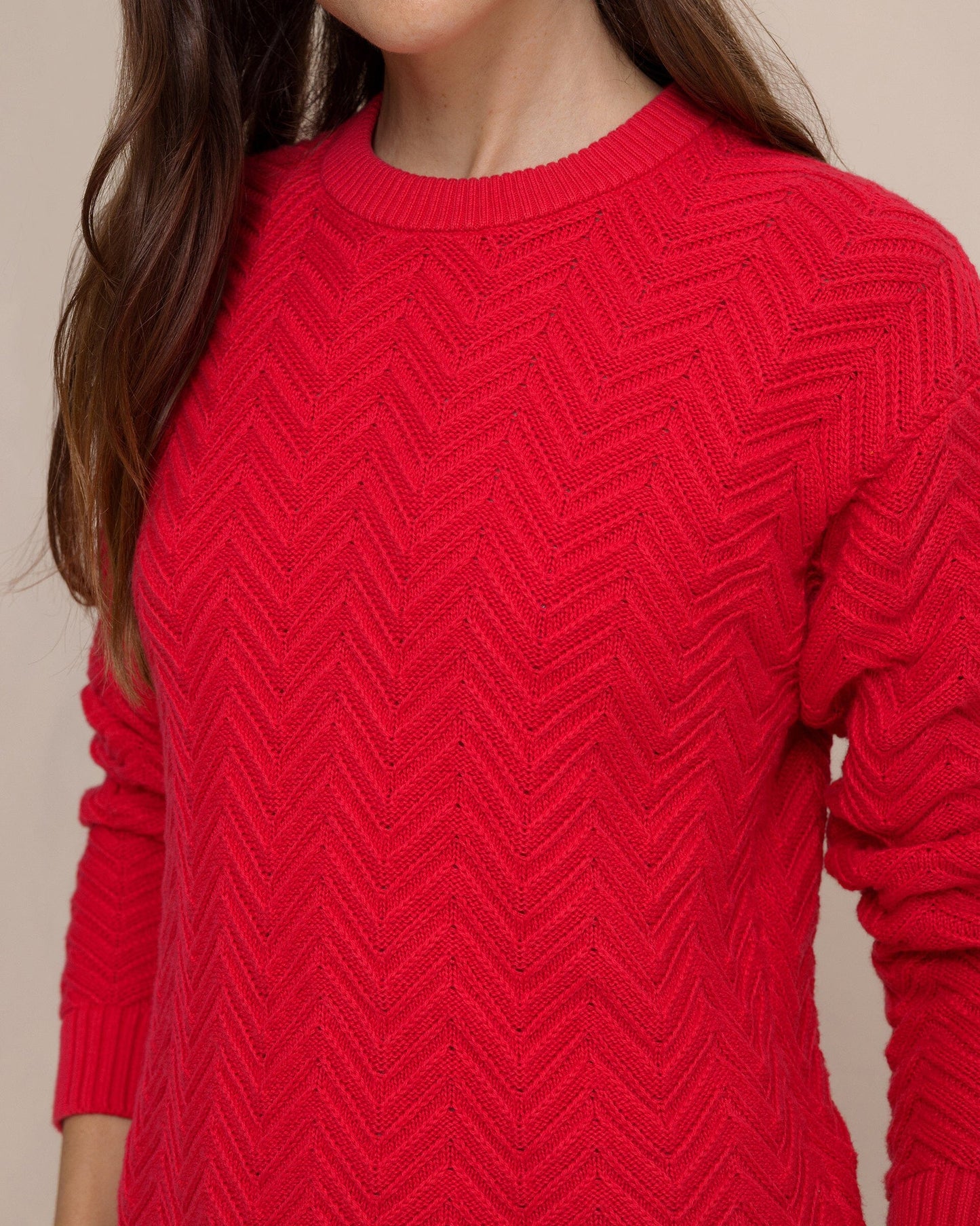 Ws Saige Sweater Grenadine Red