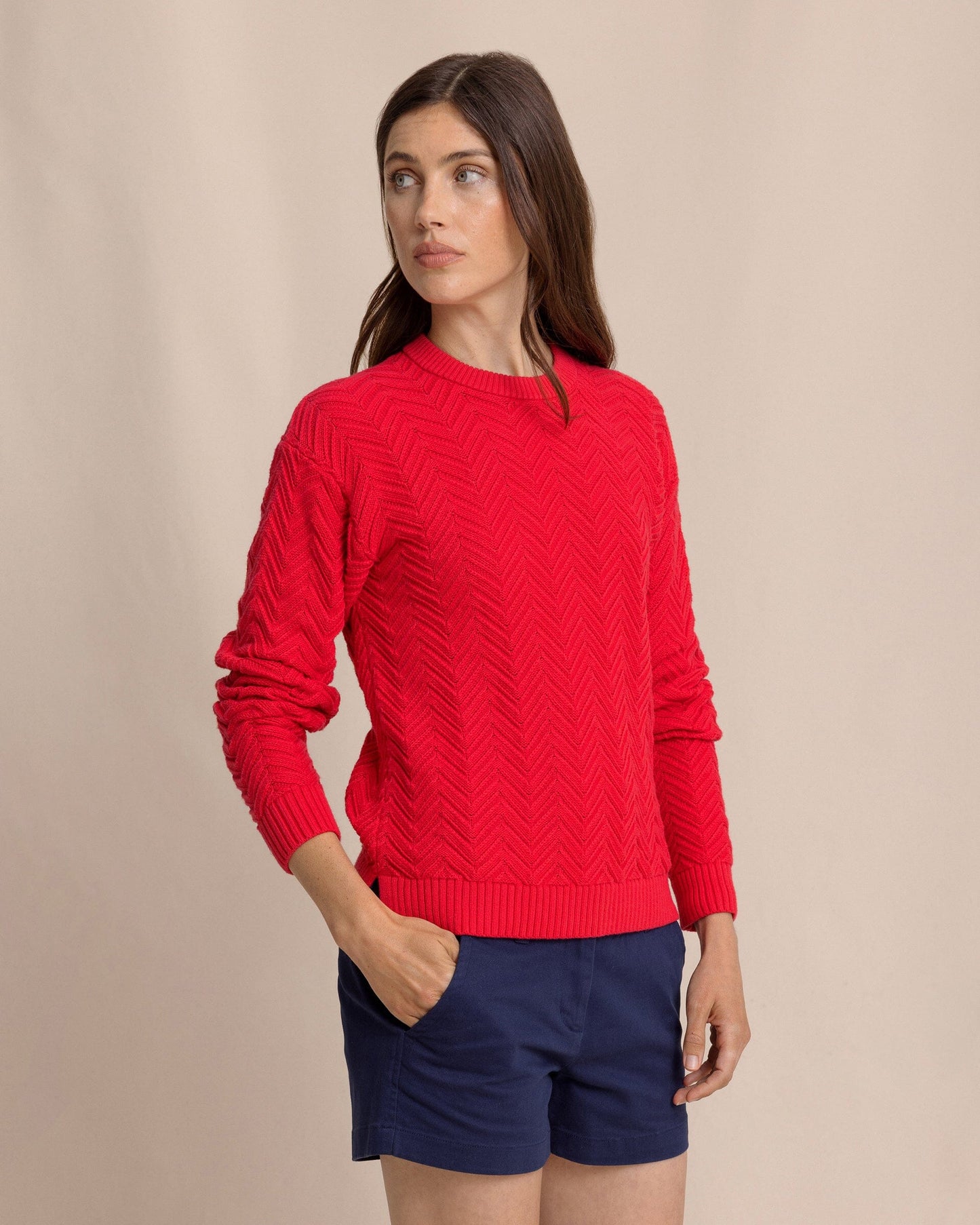 Ws Saige Sweater Grenadine Red
