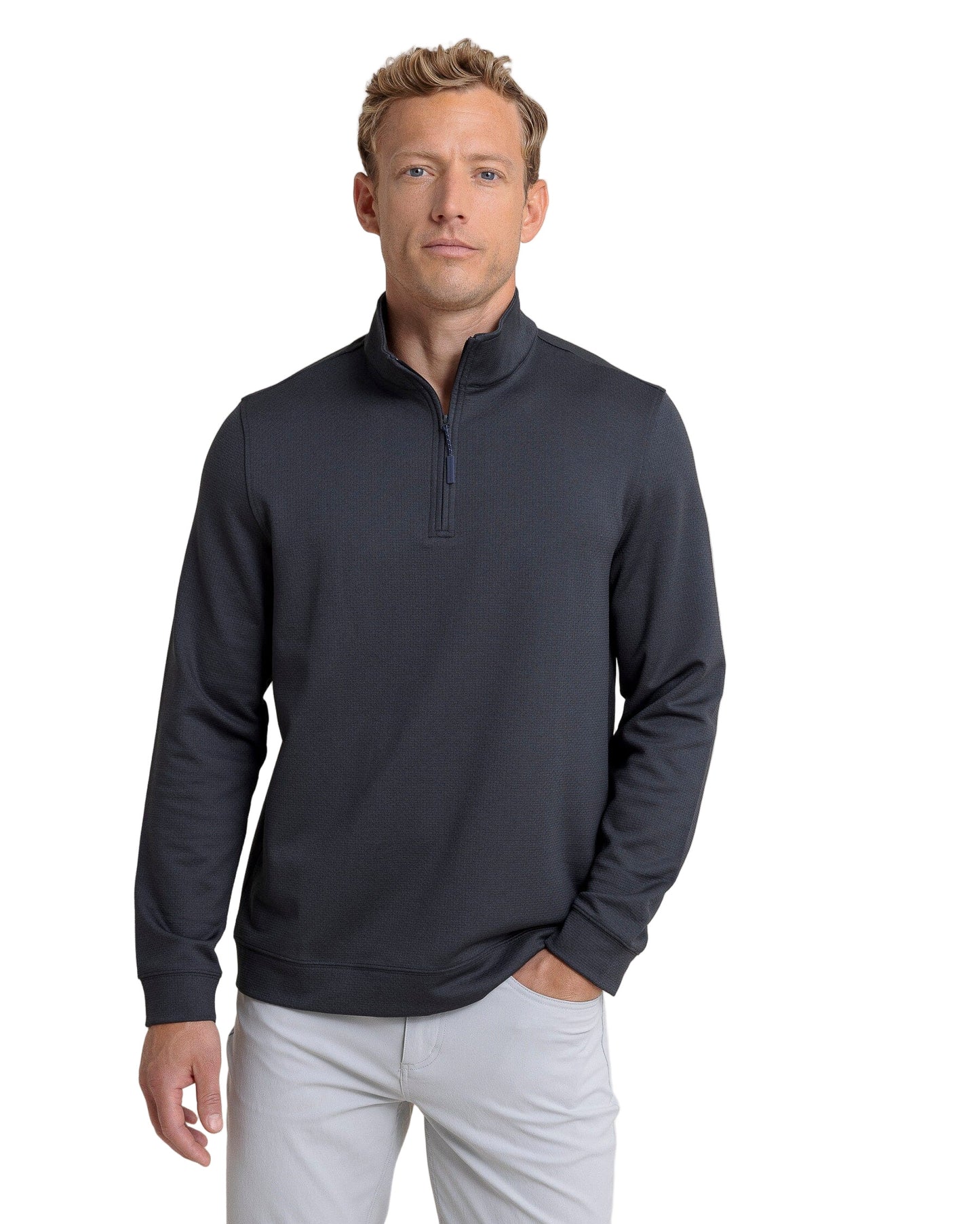 Schooner 1/4 Zip Caviar Black