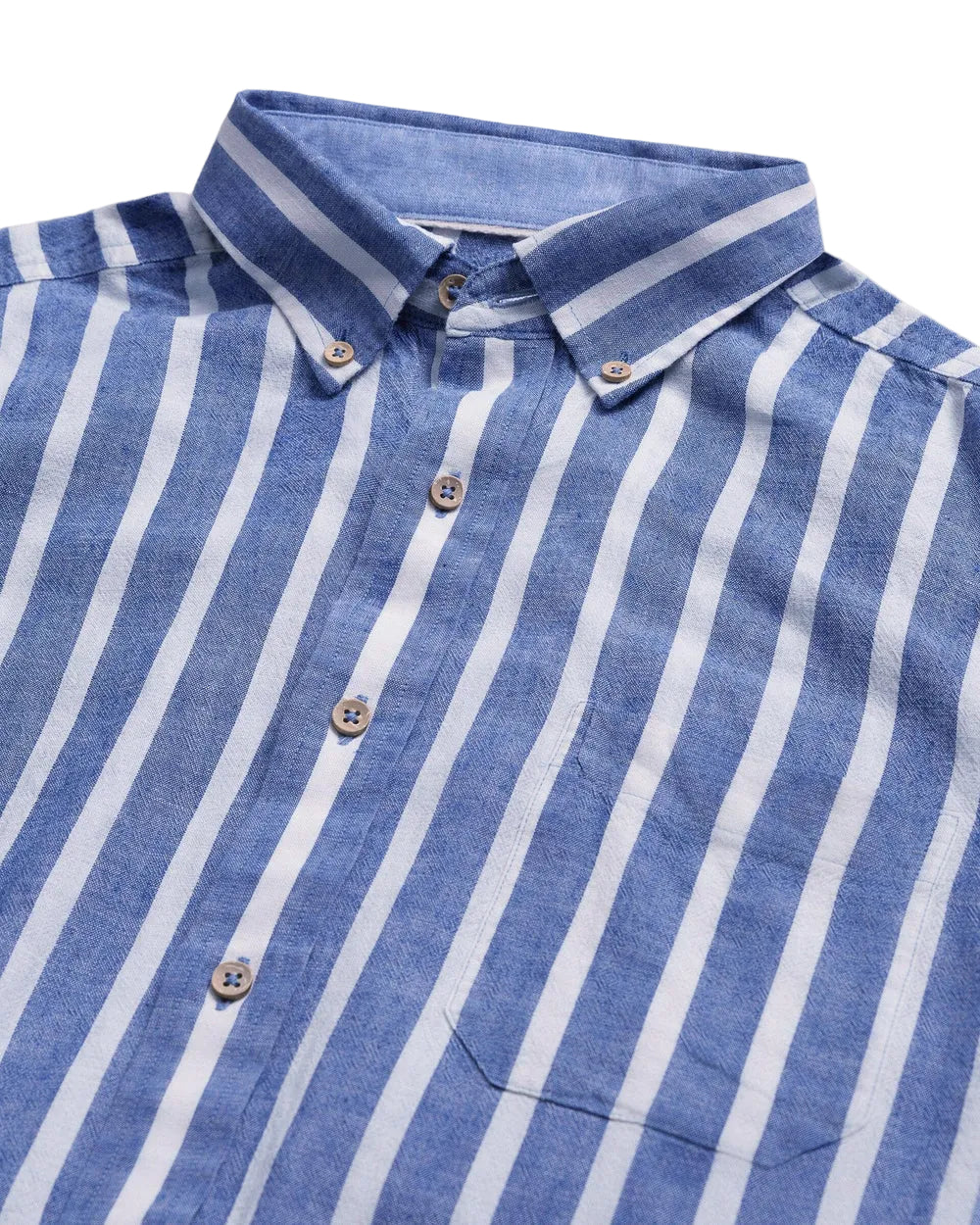 Seamark Stripe Linen/Rayon SS Shirt