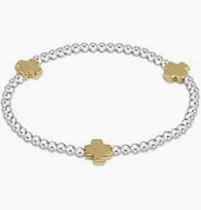 Signature Cross 3mm Bead Bracelet