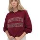 Ws FD Collegiate Embroidery Sweatshirt  Vino/Velvet Stone