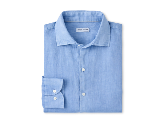 Shoreside Linen Shirt Bluebird
