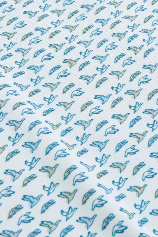 Soaring Silhouettes Printed Polo Opal