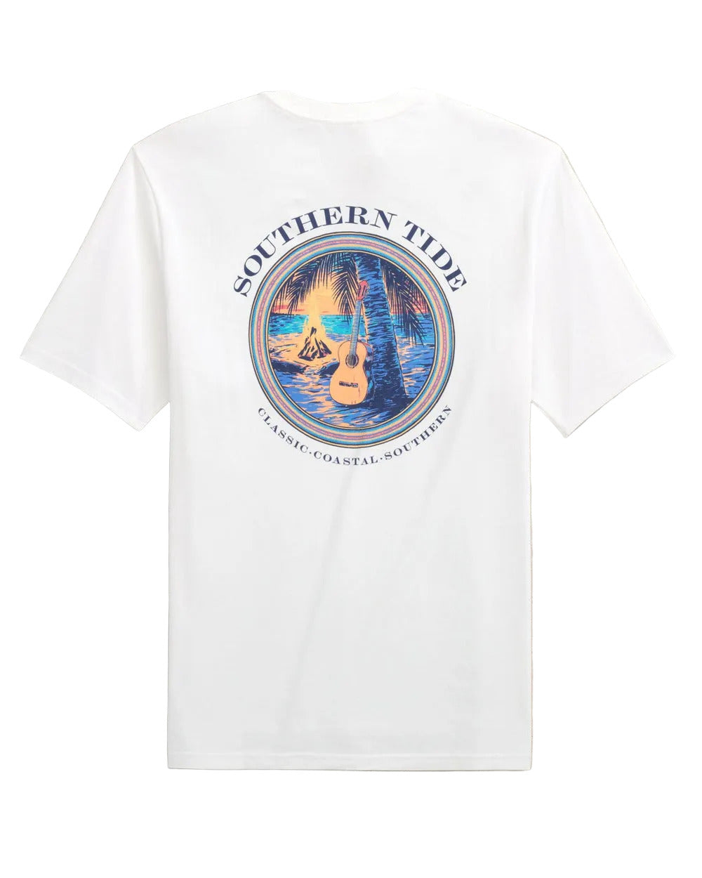 Guitar Bonfire SS T-Shirt White