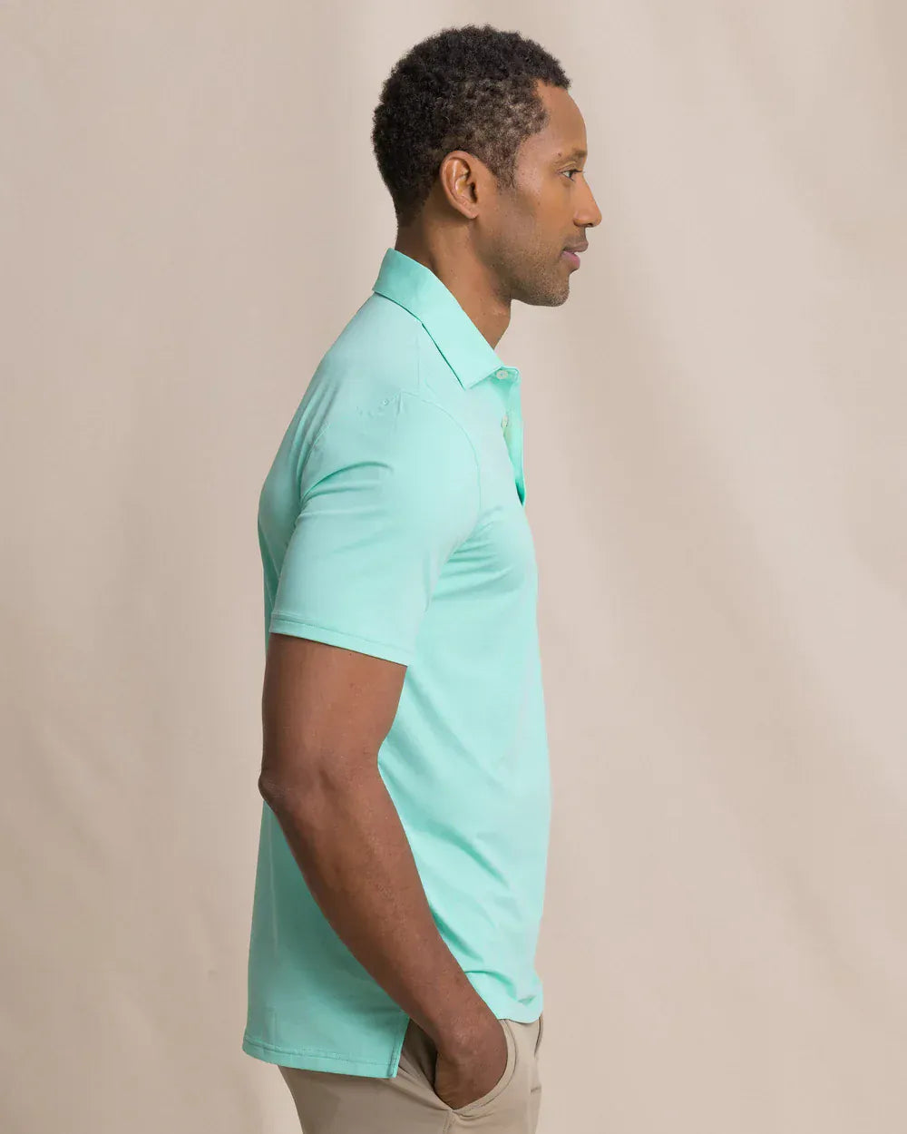 Coastal Breeze Perf Polo Heather Gulf Shore