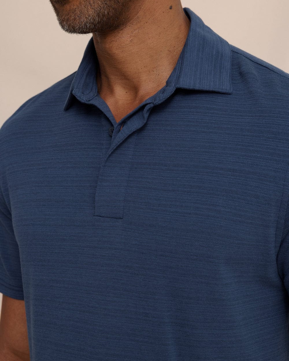 Woodland Covered Placket Polo Dress Blue