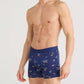 Cooling Cotton Boxer Brief Island Life Midnight