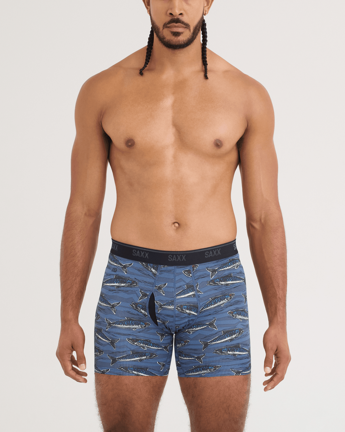 Quest Boxer Brief Holy Mackrel Indigo