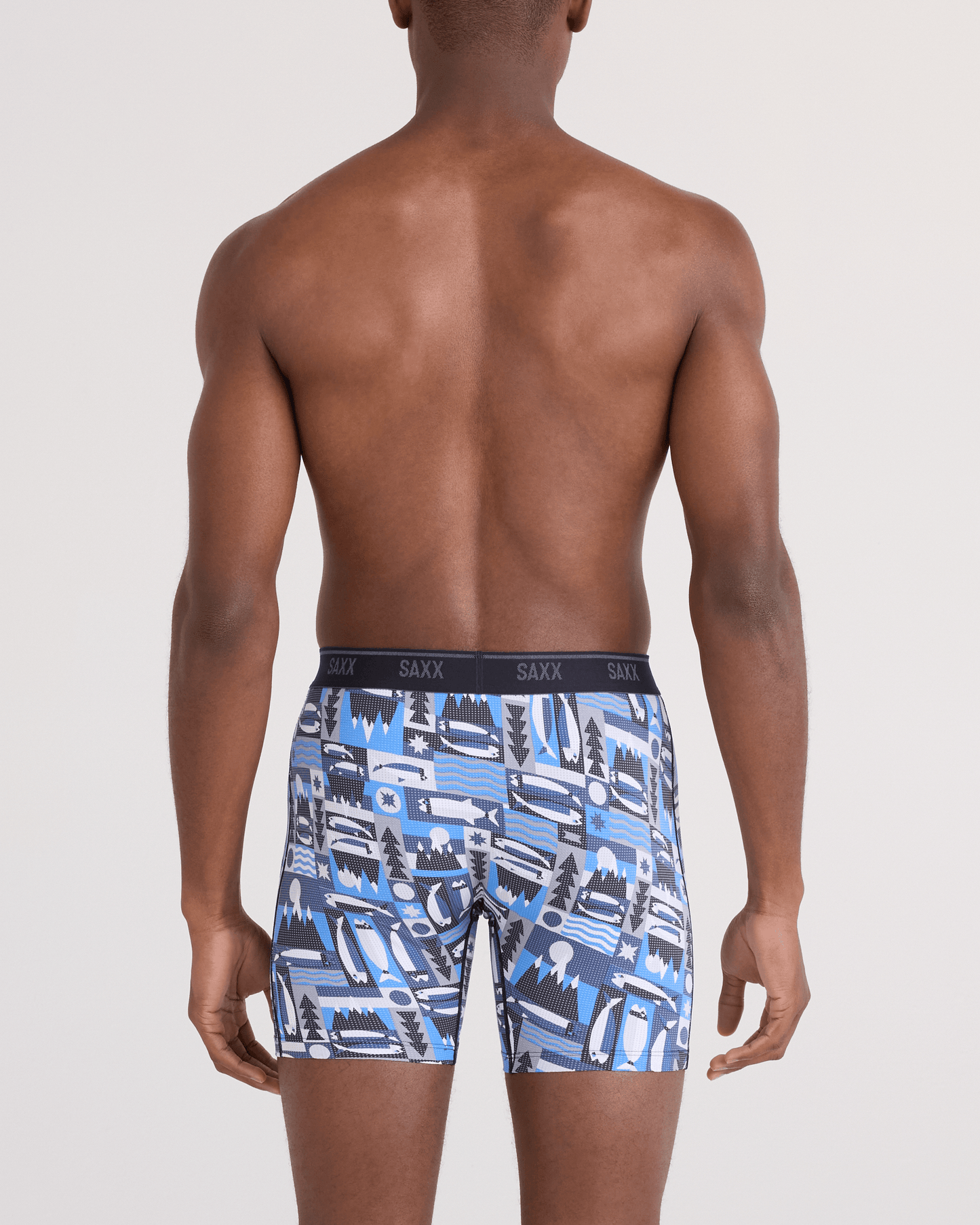 Quest Boxer Brief Winter Angler Blue