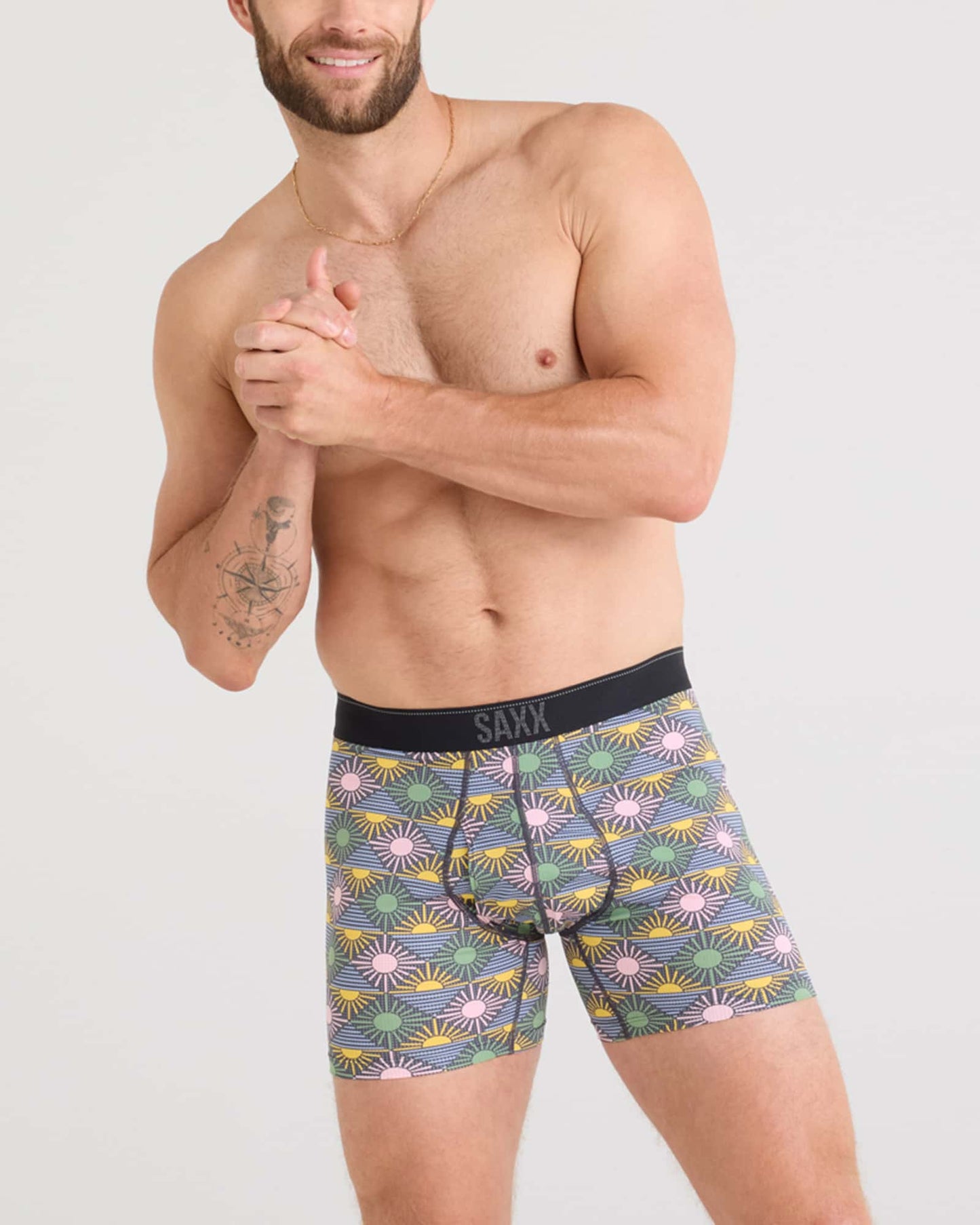 Quest Boxer Brief Rise And Shine Ebony