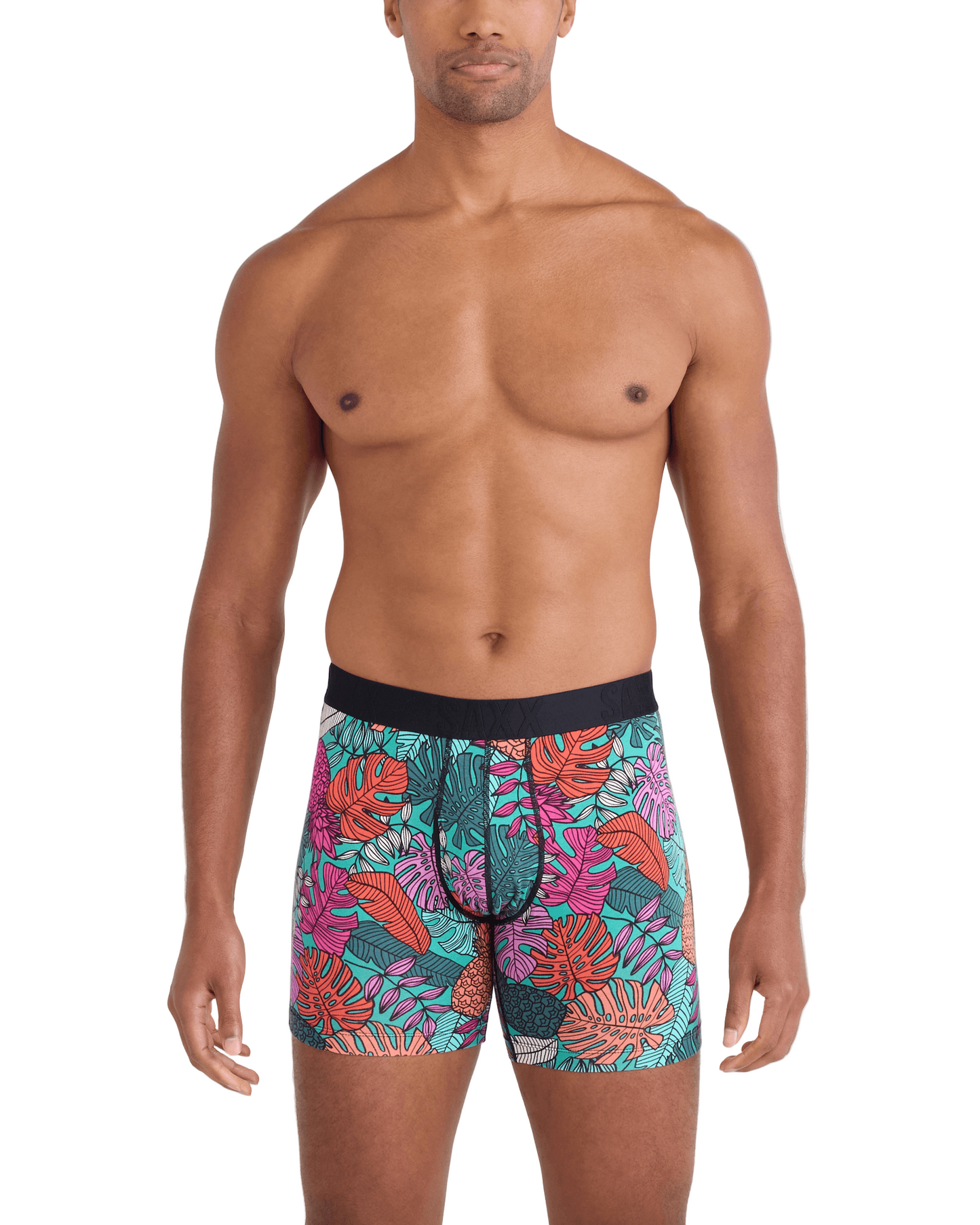 DT Cooling Cotton Boxer Brief Fruity Palm Aqua