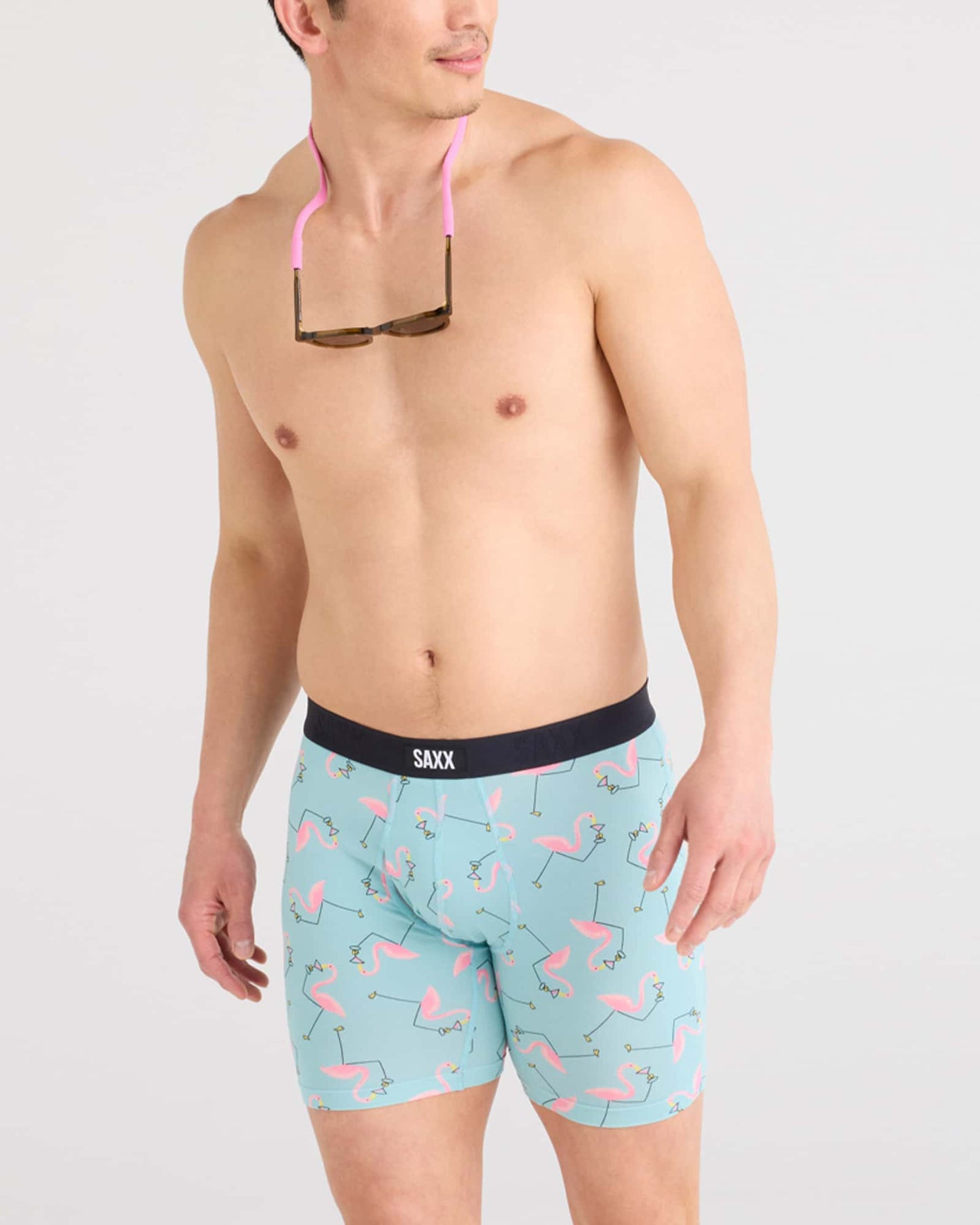 Vibe Xtra Boxer Brief 2Pk Drinko Flamingo/Blk