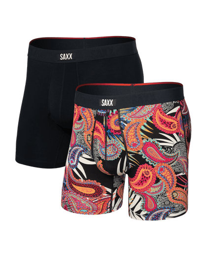 Vibe Xtra Boxer Brief 2Pk Jungle Paisley/Black
