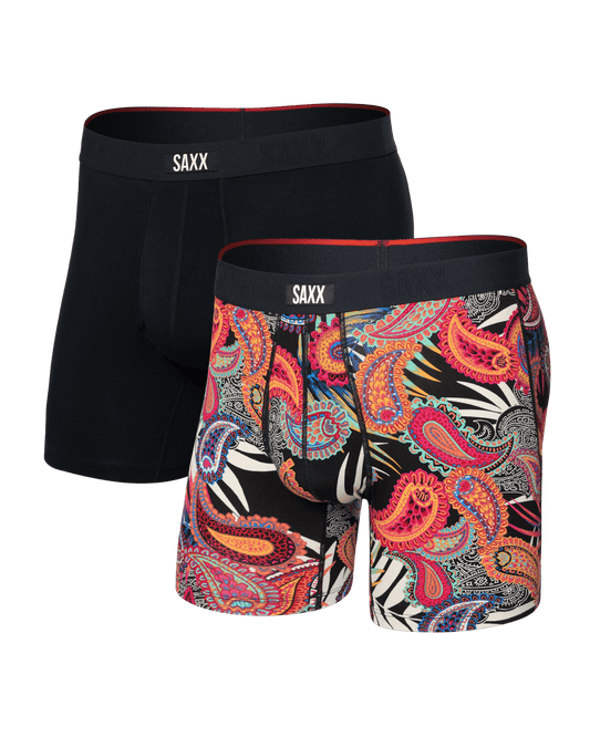 Vibe Xtra Boxer Brief 2Pk Jungle Paisley/Black