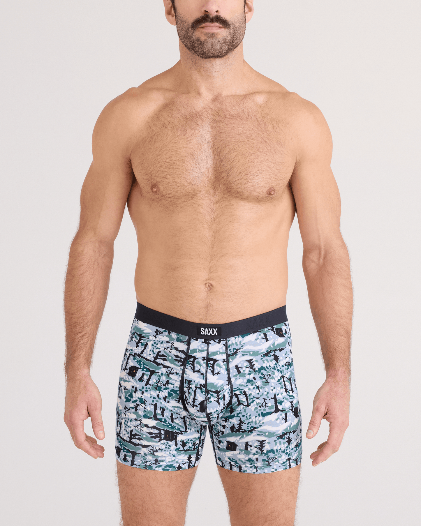 Vibe Xtra Boxer Brief 2Pk Snow Shadow/Black