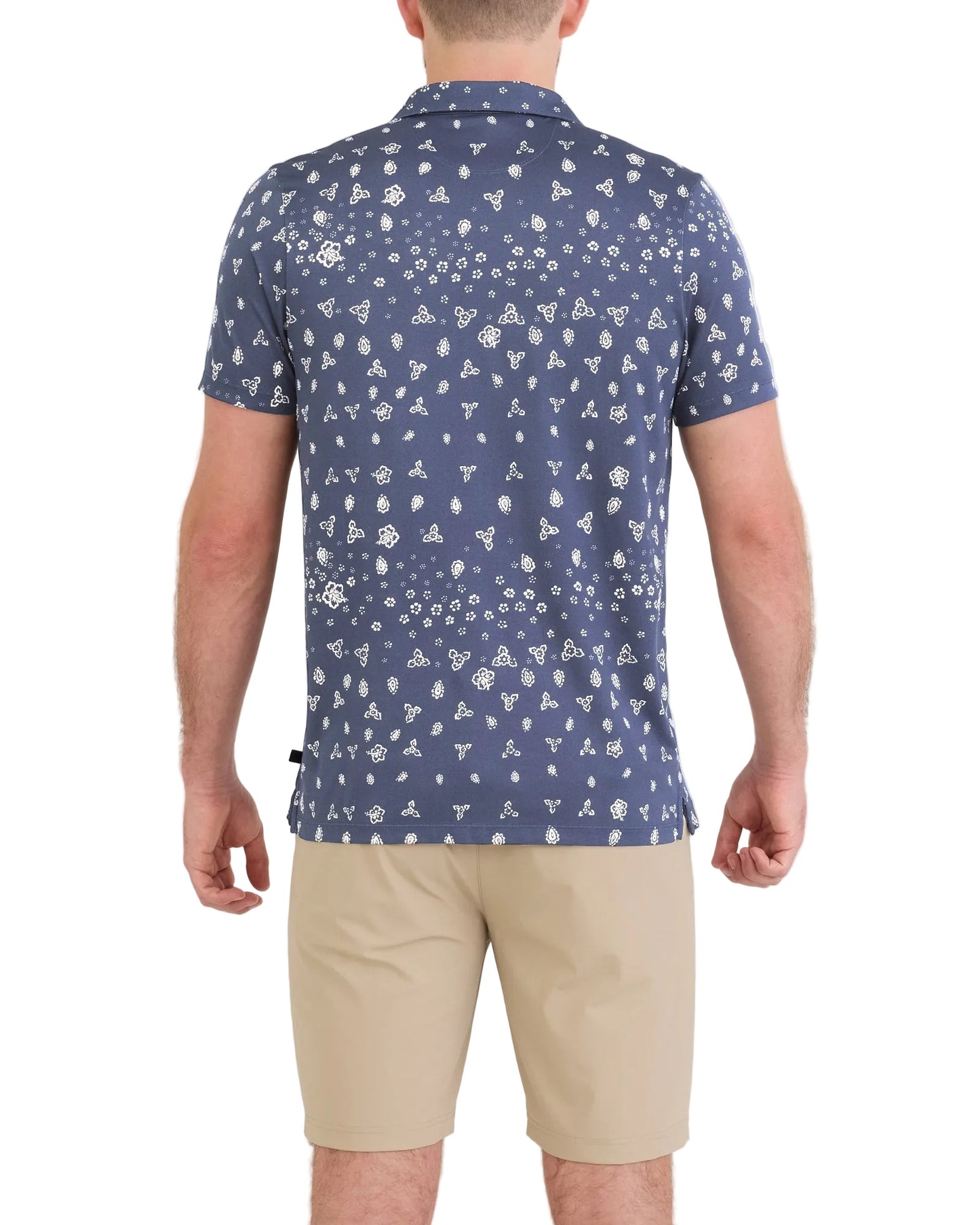 DropTemp Dry Resort Polo Bandana Tropic Indigo