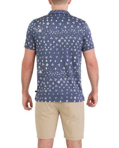 DropTemp Dry Resort Polo Bandana Tropic Indigo