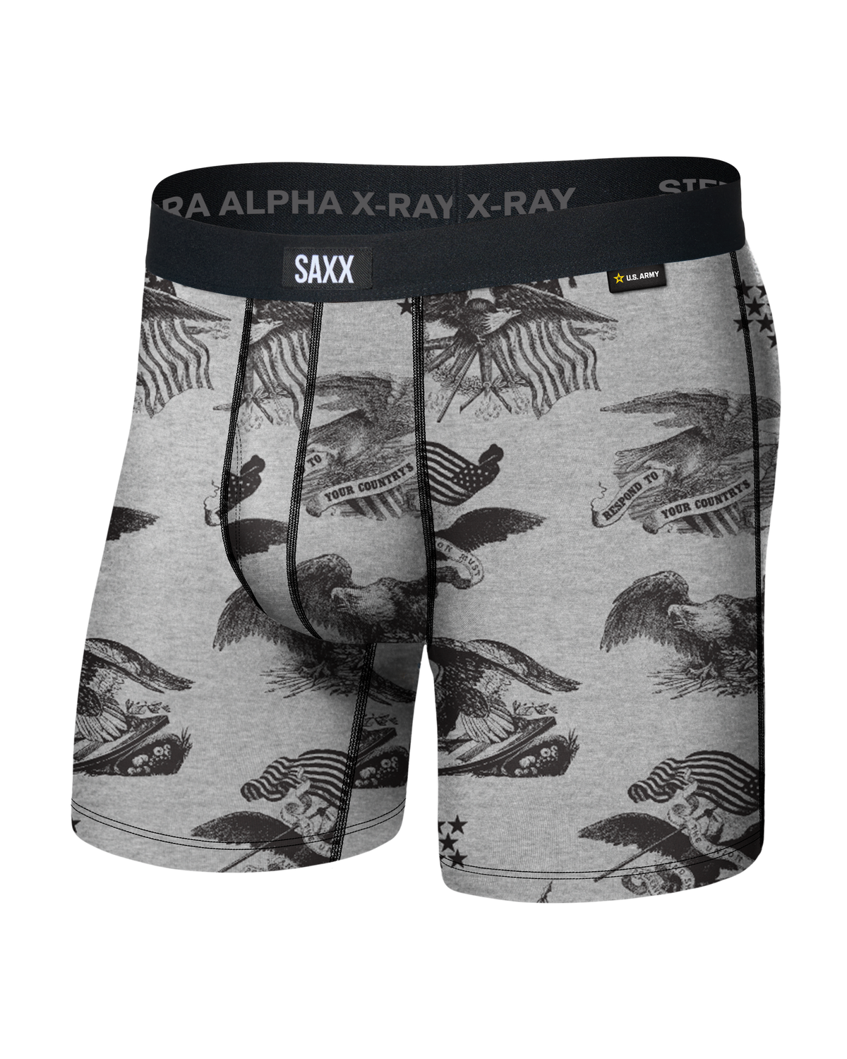 Vibe Xtra Boxer Brief Army Eagle Grey