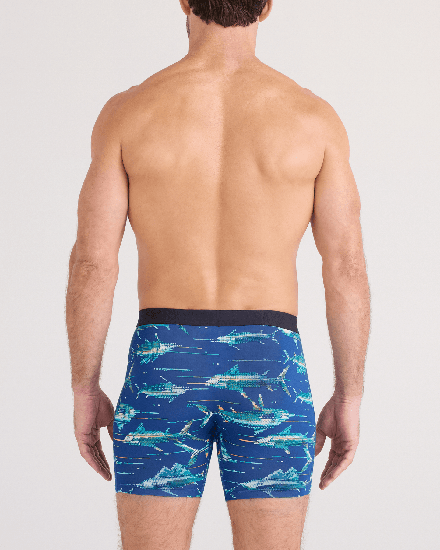 Vibe Xtra Boxer Brief Digi Fish Sapphire