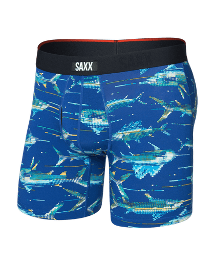 Vibe Xtra Boxer Brief Digi Fish Sapphire