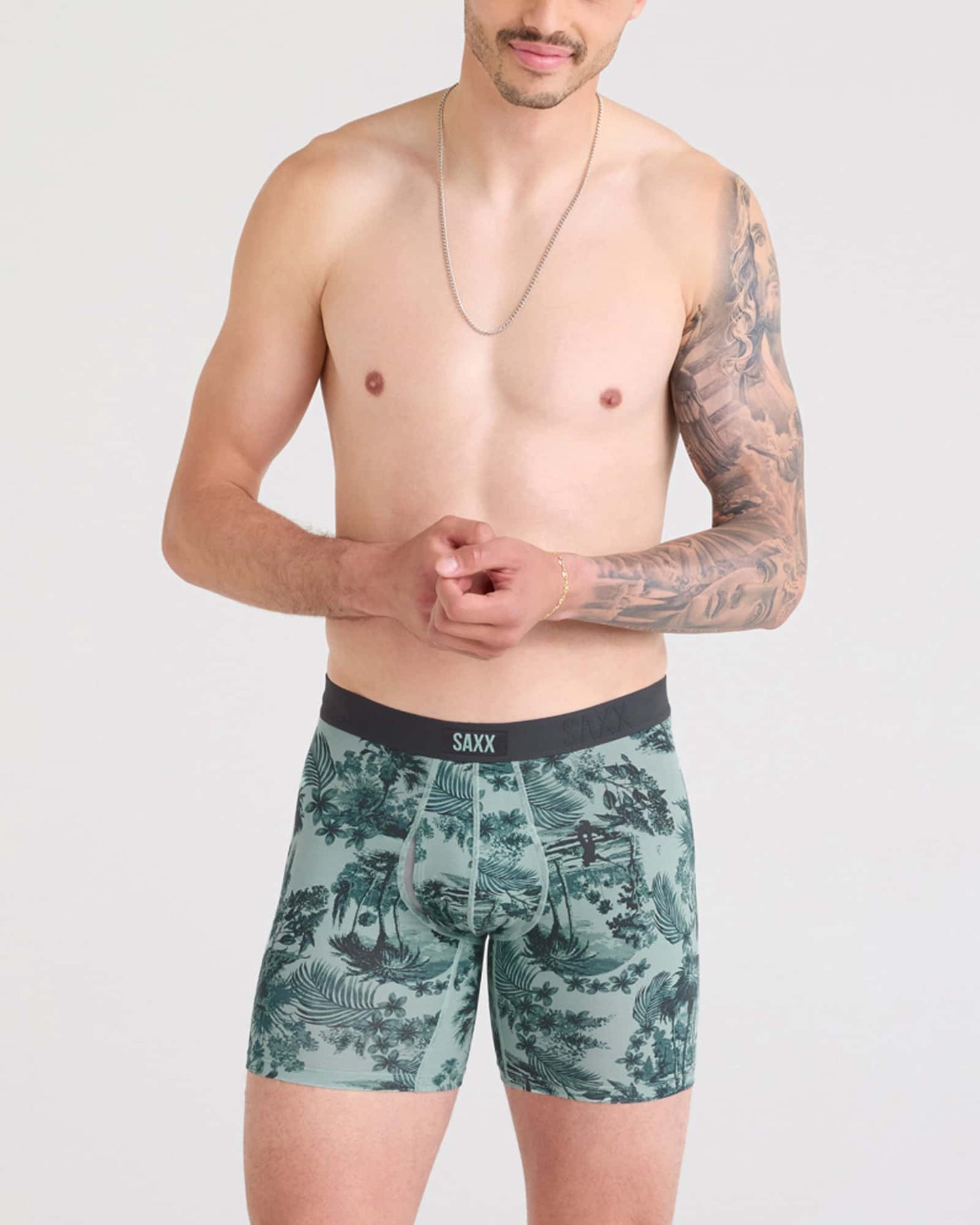 Vibe Xtra Boxer Brief Golf Toile Aquifer