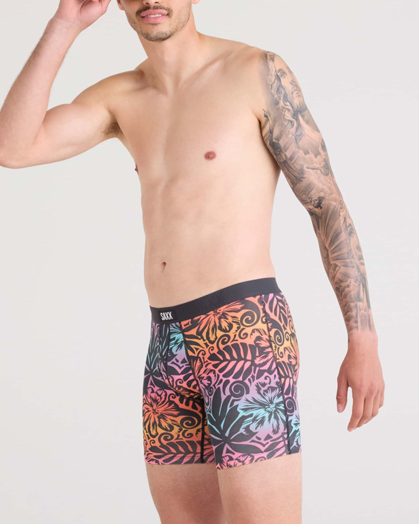 Vibe Xtra Boxer Brief Surf Flowers Ebony