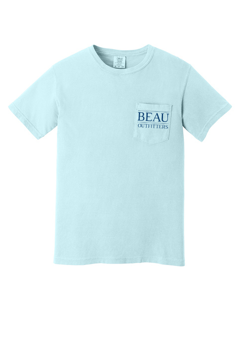 Beau Original Logo SS T-Shirt Chambray/Navy