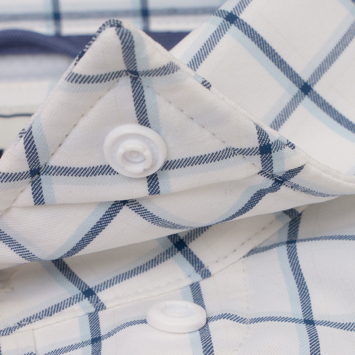 The Abaco Ultra-Light LS Shirt Slim Fit Double Blue Plaid