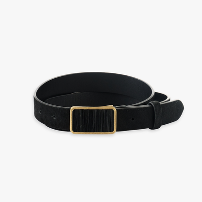 Ws Trippin Tipsey Belt Black Calf Hair
