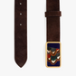 Ws Trippin Tipsey Belt Chocolate Suede Mix