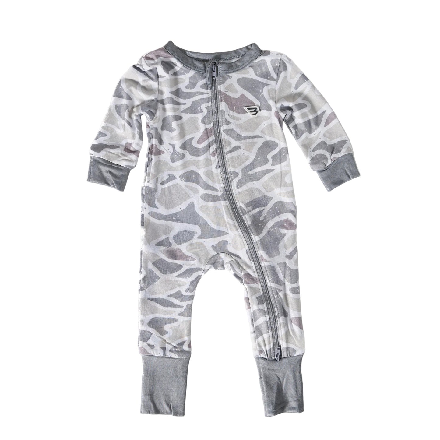 Baby Zip Up White Camo