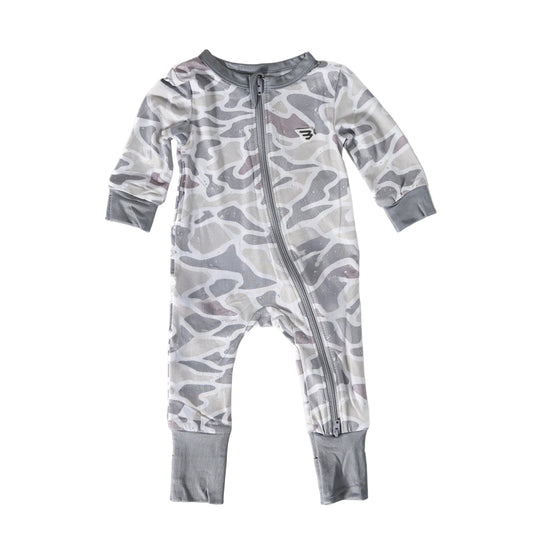 Baby Zip Up White Camo