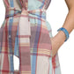 Whitley Madras Midi Dress White Sand